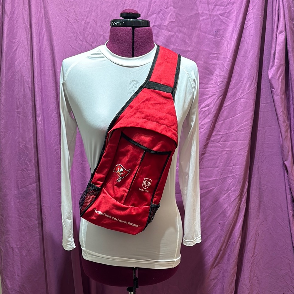 Tampa Bay Buccaneers Red Sling Bag, Backpack, Crossbody with Bucs Logo, Trendy